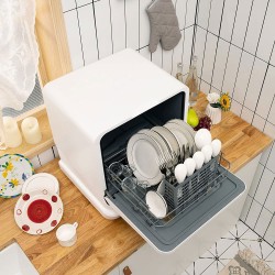 Karinear Mini lave-vaisselle, lave-vaisselle de table, 3 couverts