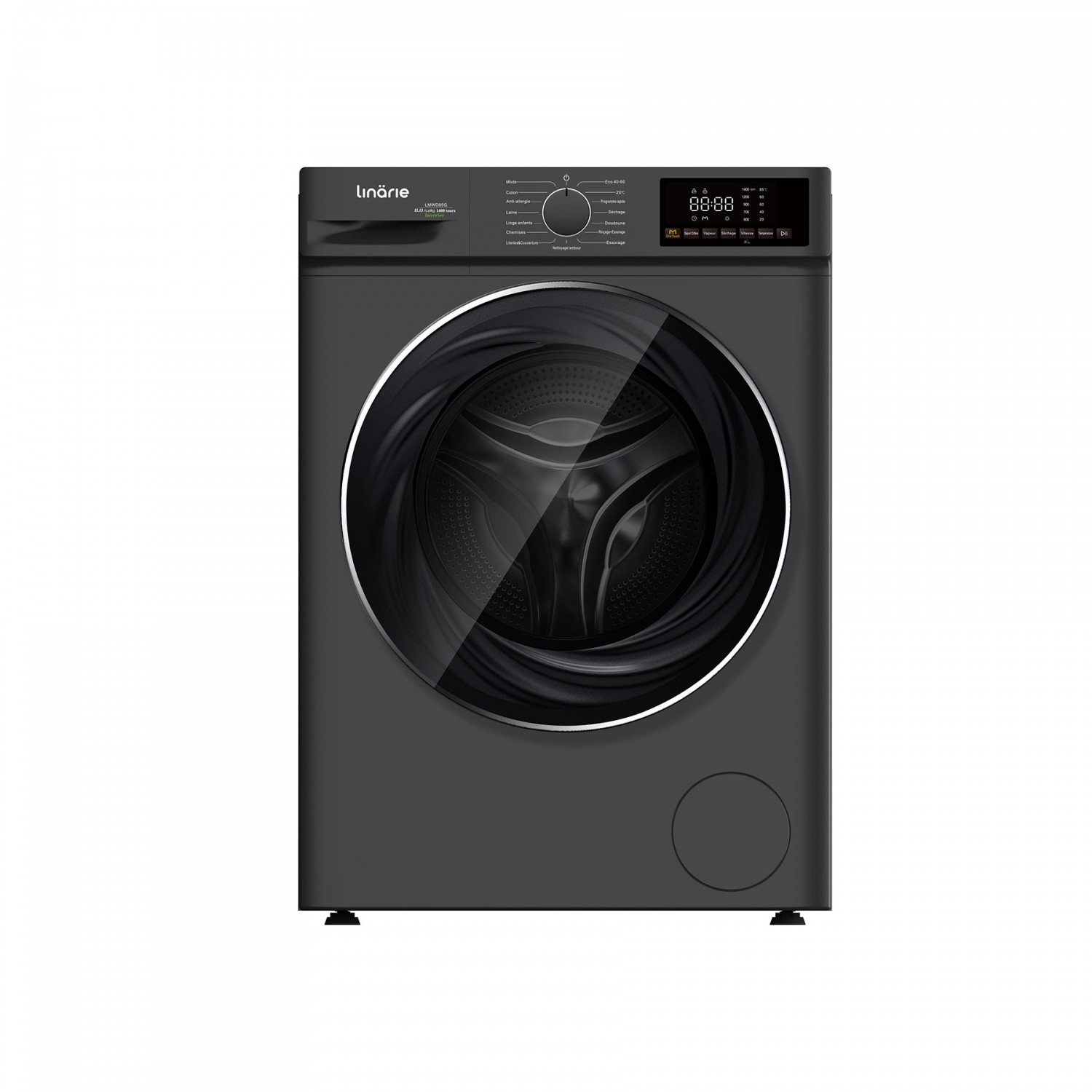 Lave-linge séchant Linarie Calas LMWD85G Lavage 8 kg / Séchage 5 kg moteur induction