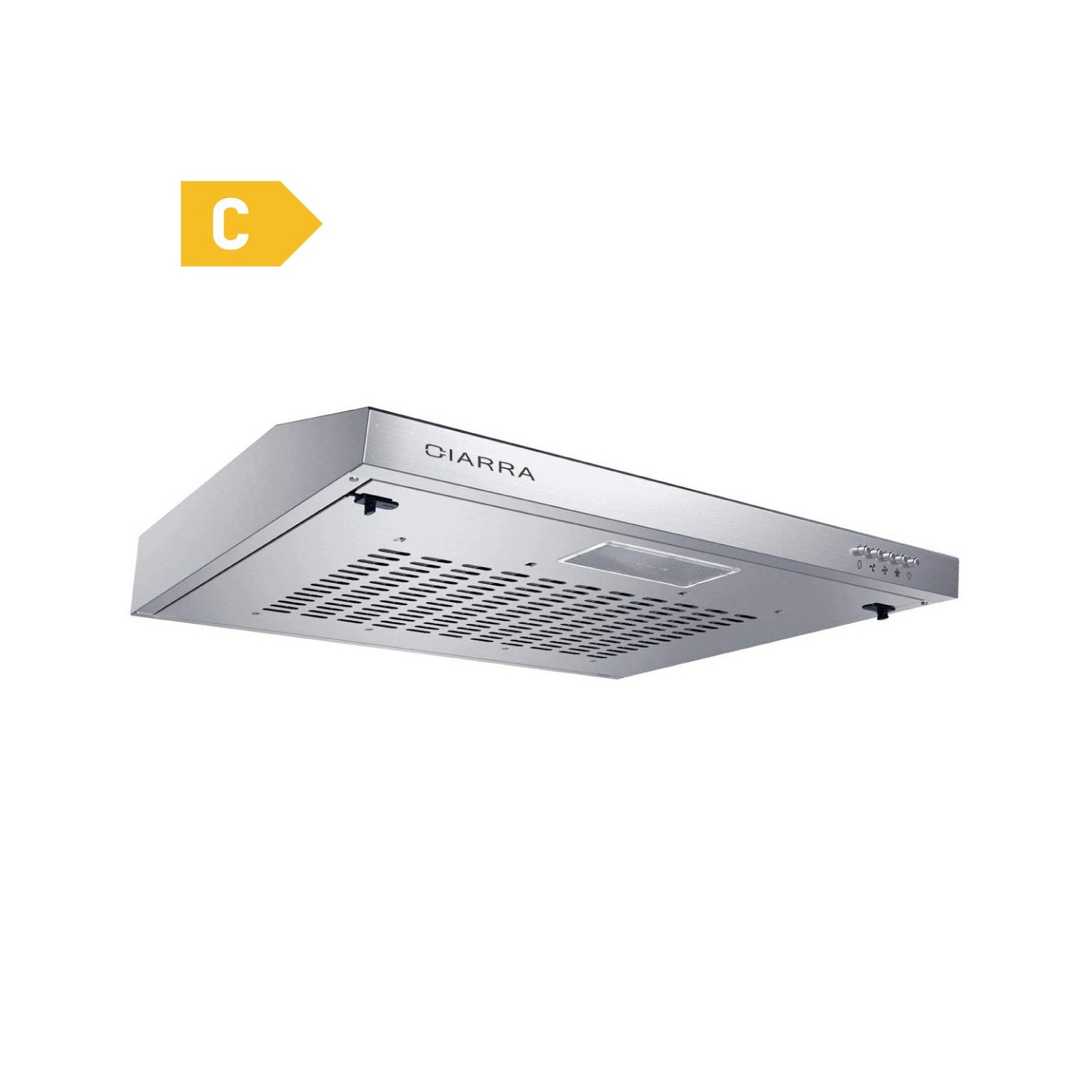 Ciarra CBCS6903-OW Hotte intégrée 60cm avec LED Eclairage Inox