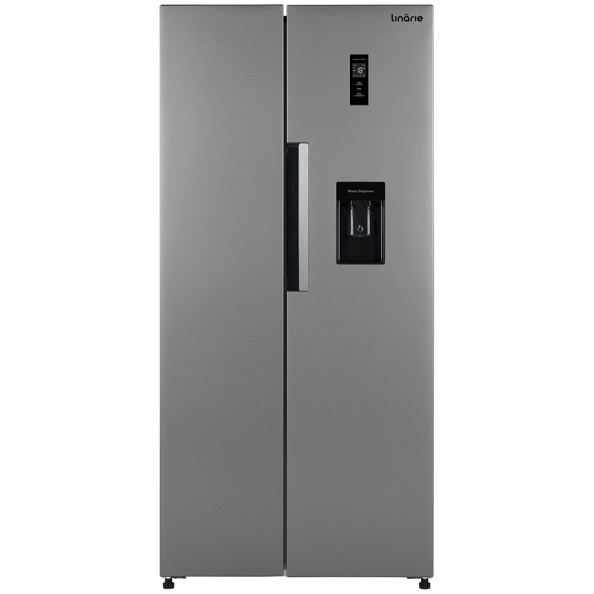 Réfrigérateur Américain Linarie LSSBS460WS 444 Litres Lechaud 2 portes en métal Silver