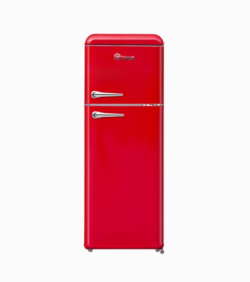 Réfrigérateur 2 portes TLDP208R rouge vintage 2 portes H.147cm L.54,5cm